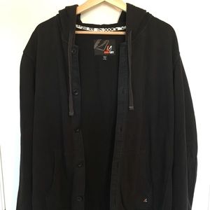 Fleece Button Up Hoodie by Amplify